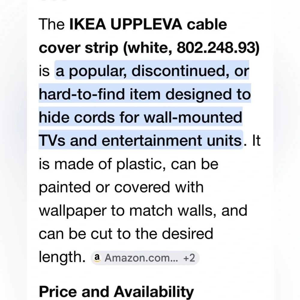 IKEA sleek cord